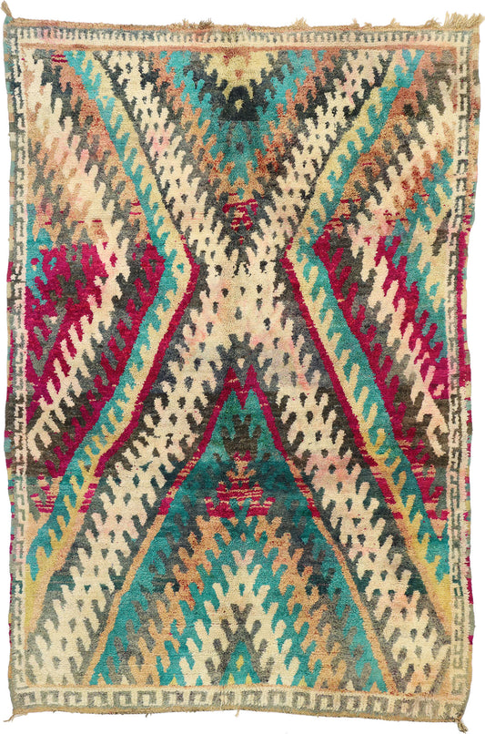 7 x 10 Vintage Moroccan Rug 20851