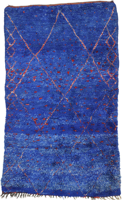 6 x 10 Vintage Blue Moroccan Rug 20853