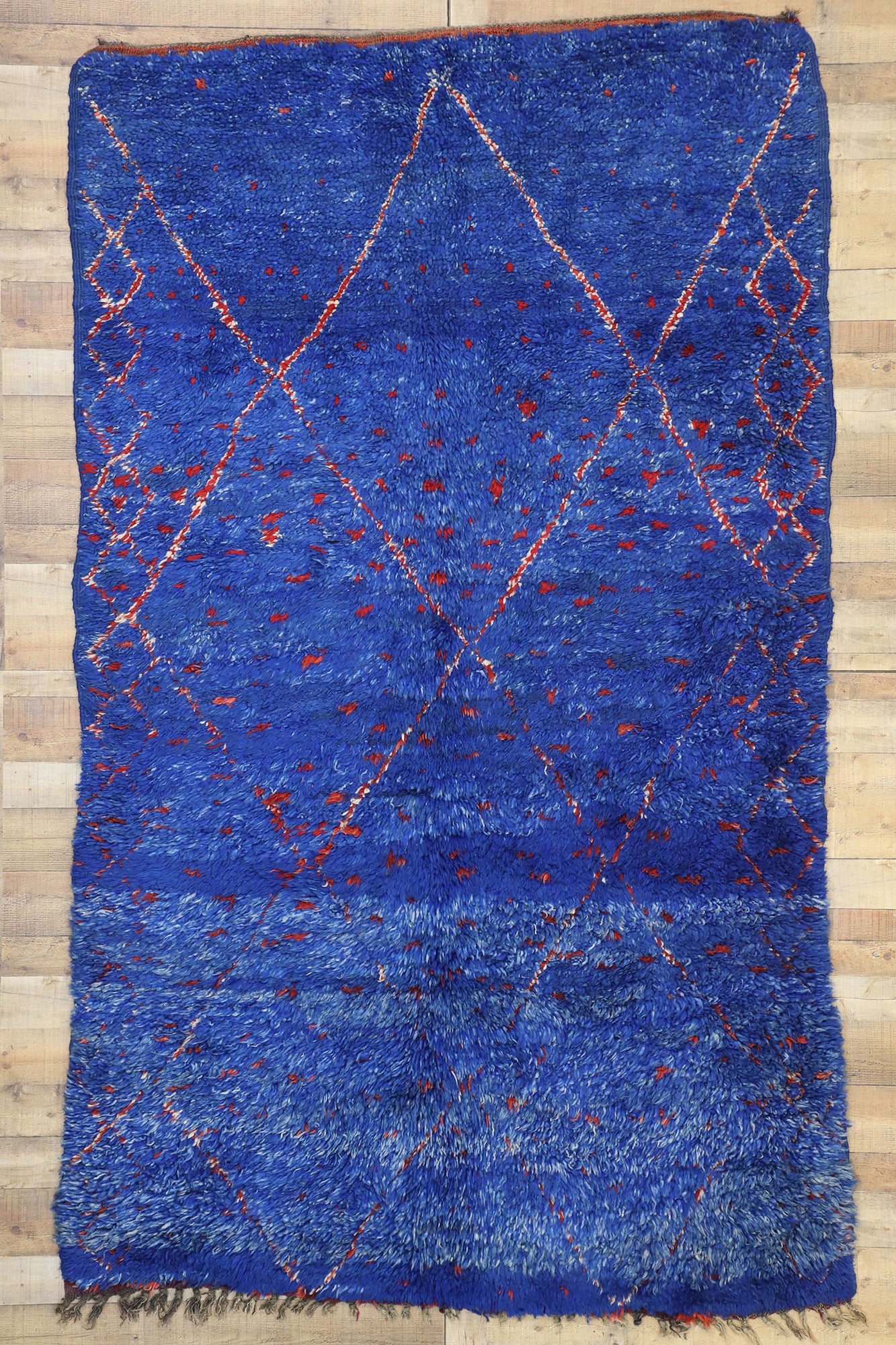 6 x 10 Vintage Blue Moroccan Rug 20853