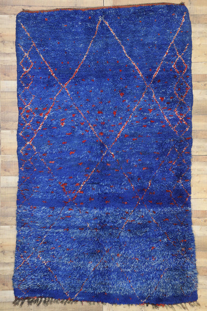 6 x 10 Vintage Blue Moroccan Rug 20853