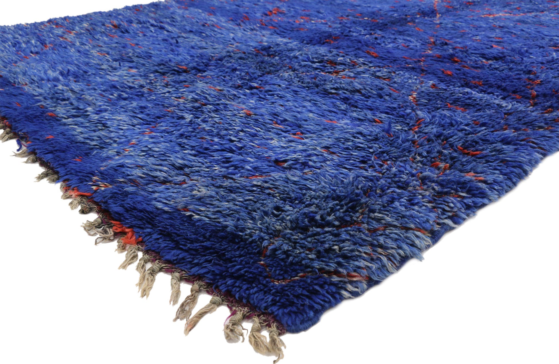 6 x 10 Vintage Blue Moroccan Rug 20853