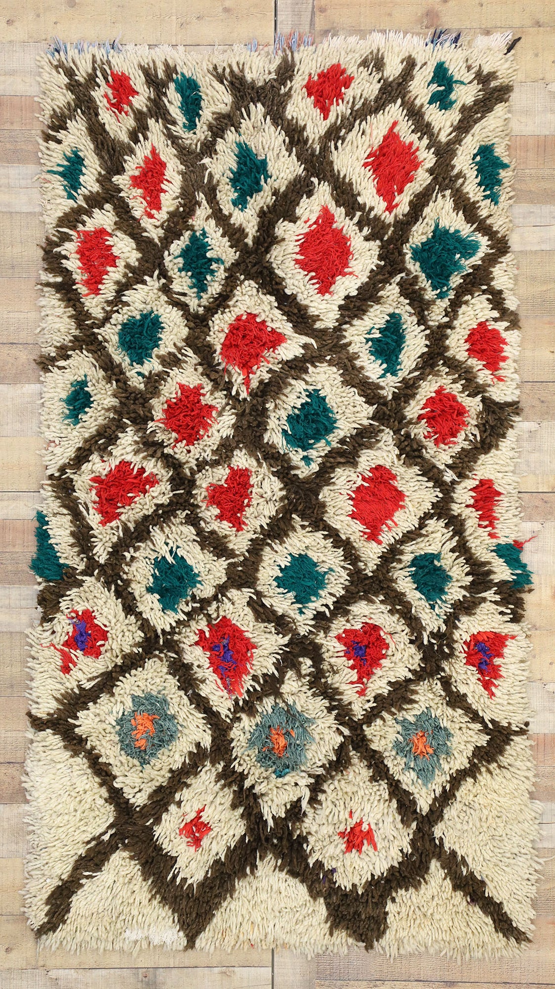 4 x 7 Vintage Moroccan Rug 20859