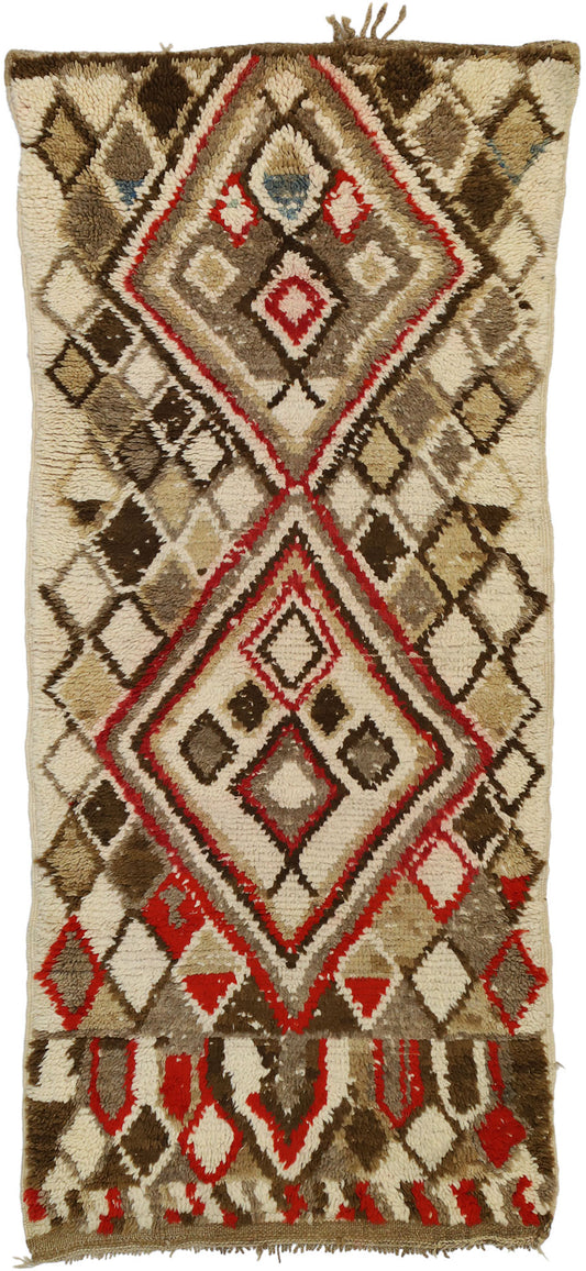 3 x 7 Vintage Moroccan Azilal Rug 20871