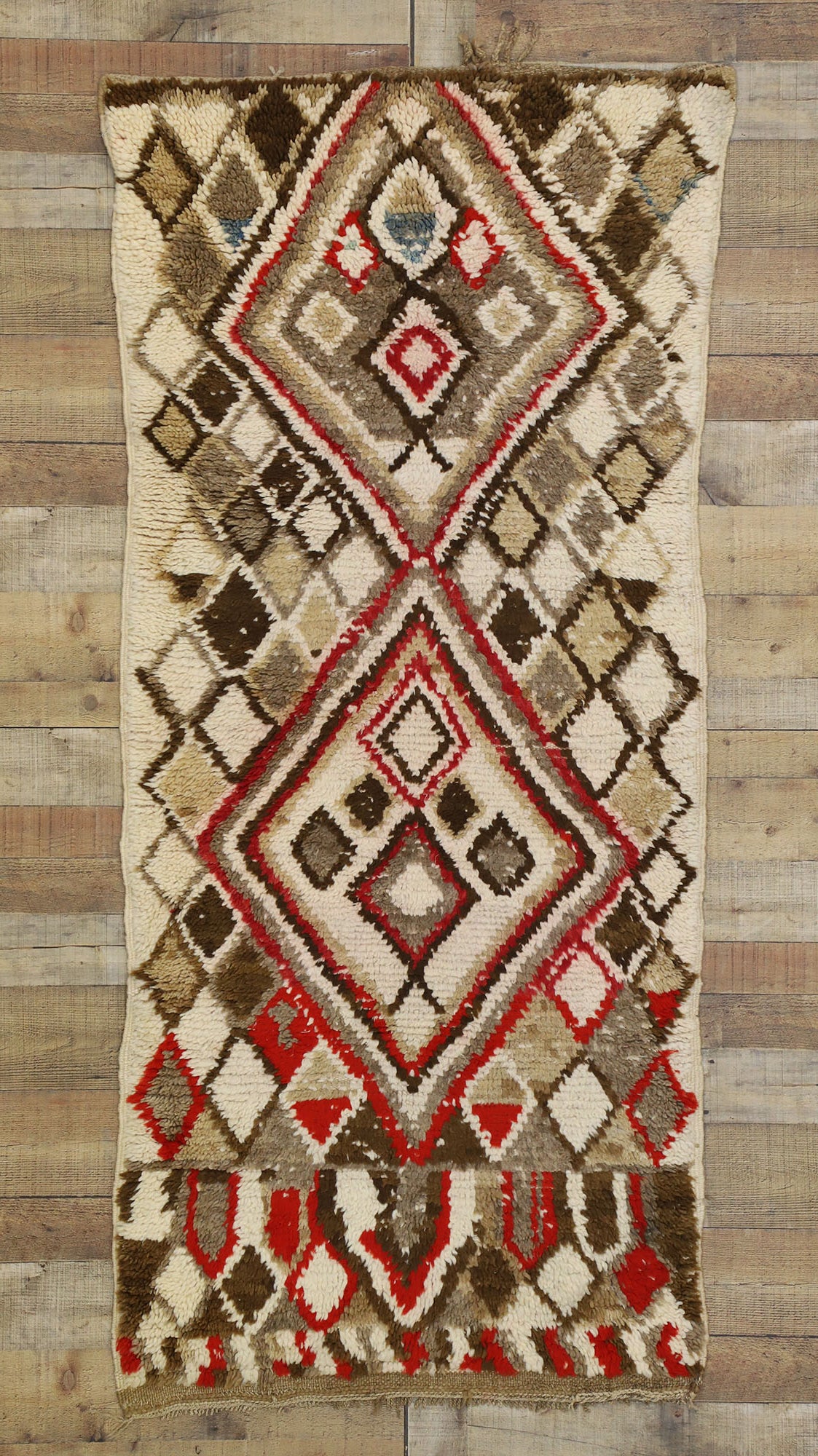 3 x 7 Vintage Moroccan Azilal Rug 20871