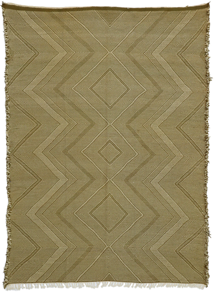 7 x 9 Vintage Brown Moroccan Kilim Rug 20886