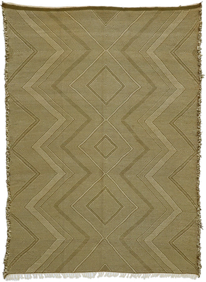 7 x 9 Vintage Brown Moroccan Kilim Rug 20886