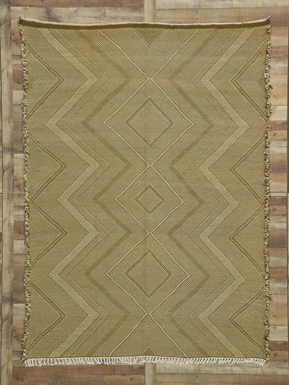 7 x 9 Vintage Brown Moroccan Kilim Rug 20886