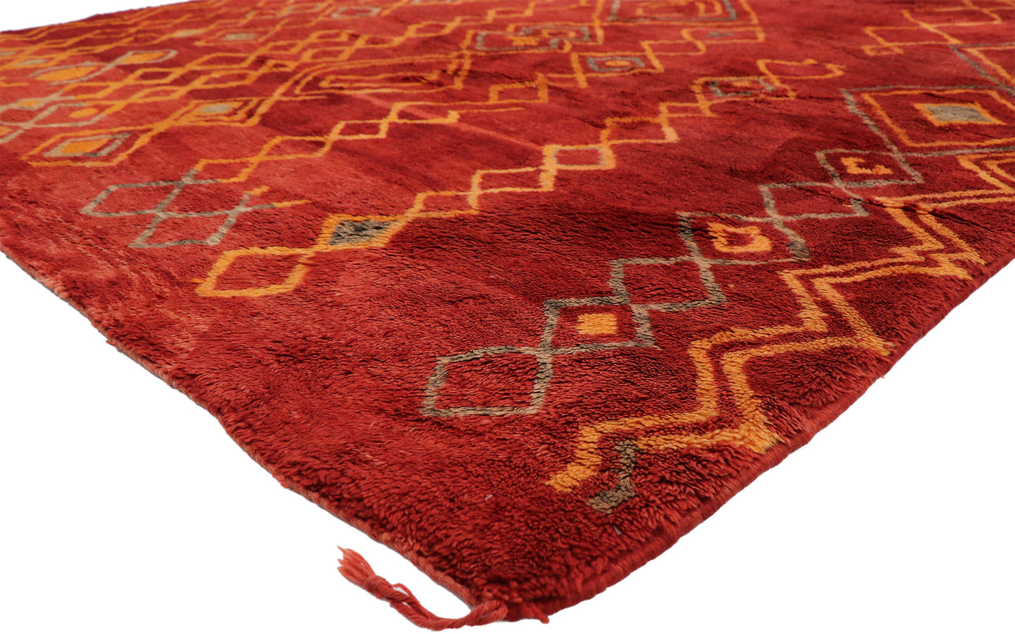 7 x 11 Vintage Red Moroccan Rug 20897
