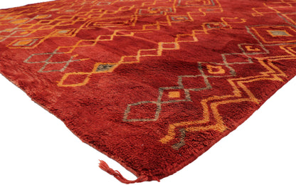 7 x 11 Vintage Red Moroccan Rug 20897