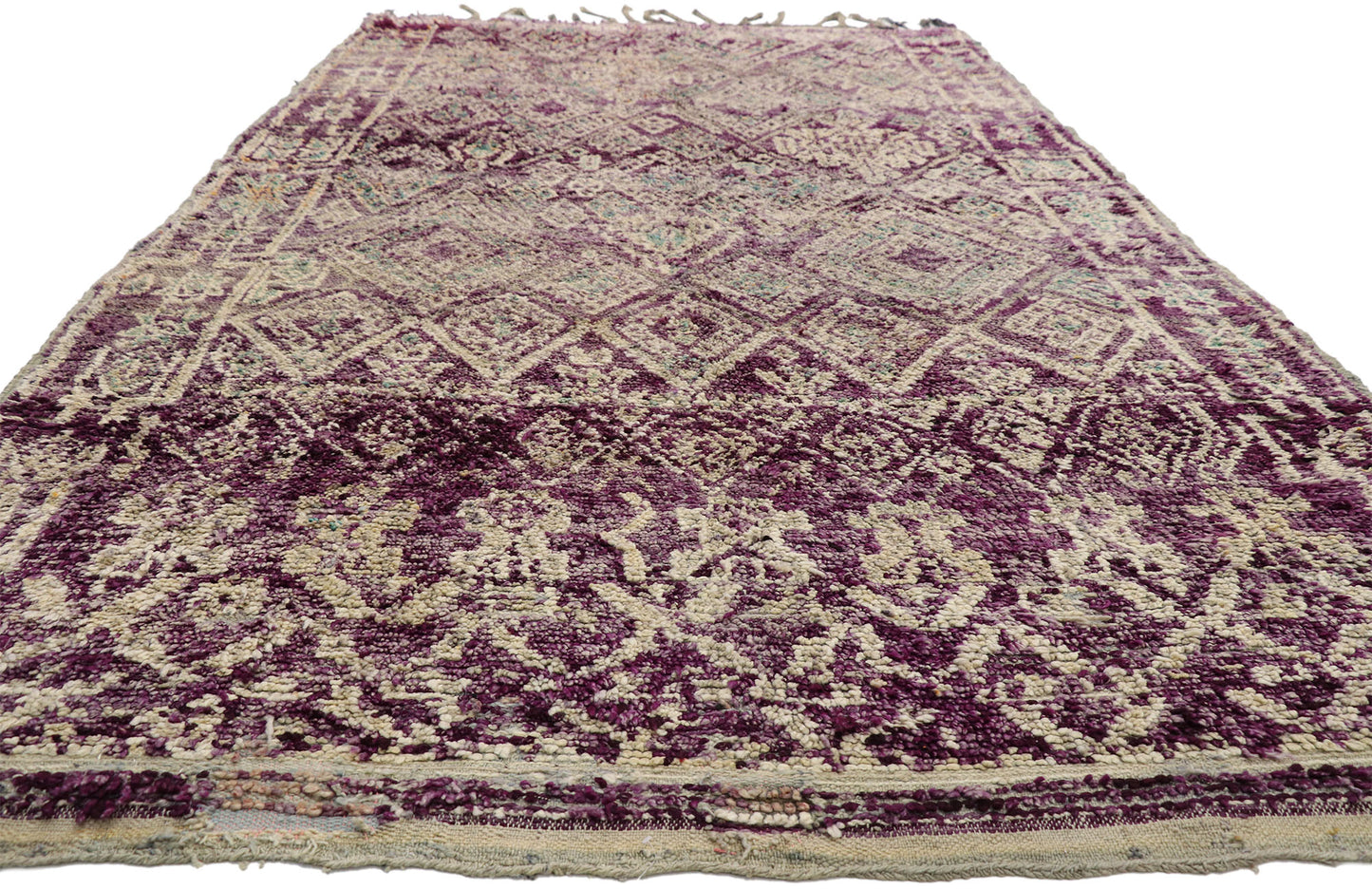 7 x 11 Vintage Purple Moroccan Rug 20901