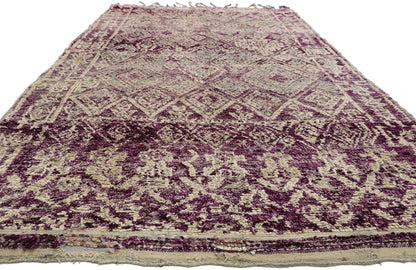 7 x 11 Vintage Purple Moroccan Rug 20901