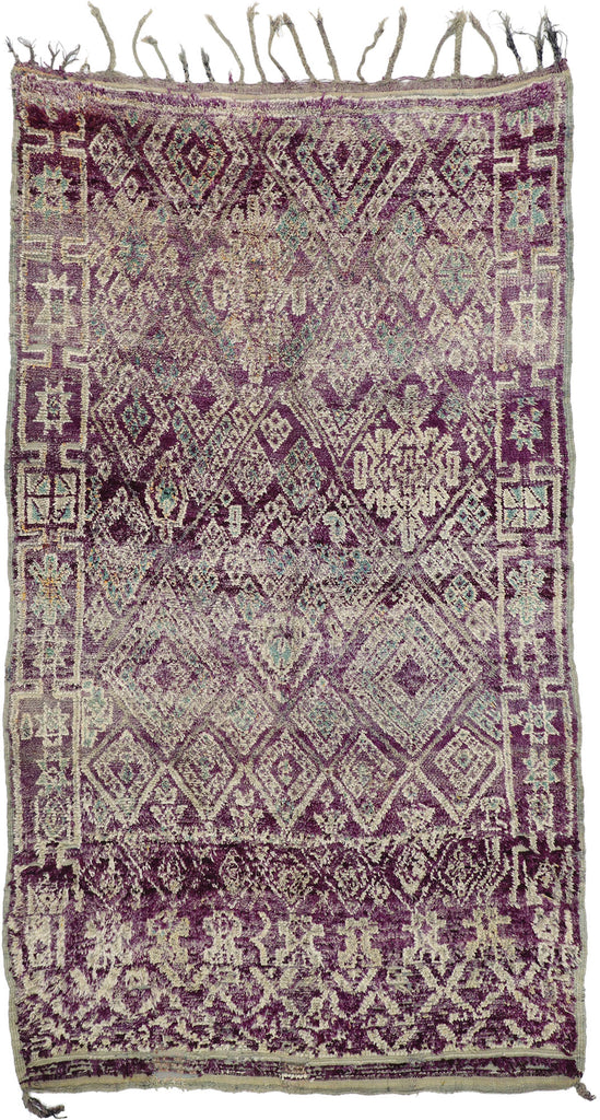 7 x 11 Vintage Purple Moroccan Rug 20901