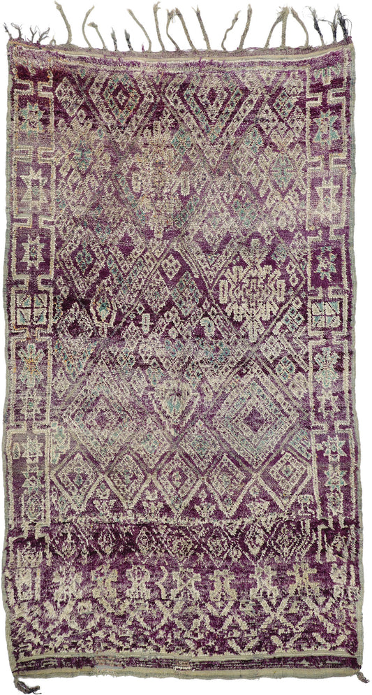 7 x 11 Vintage Purple Moroccan Rug 20901