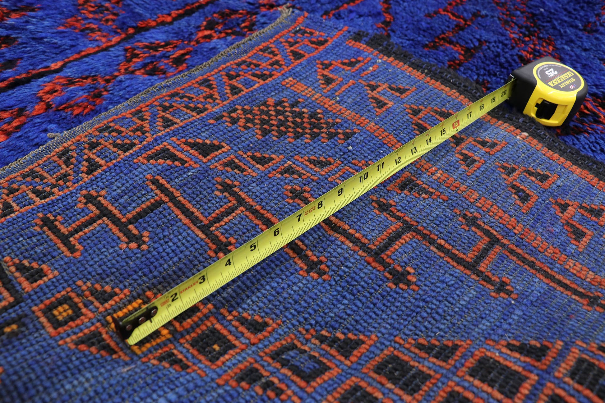 7 x 12 Vintage Beni MGuild Blue Moroccan Rug 20902