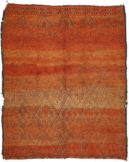 7 x 9 Vintage Zayane Moroccan Rug 20903