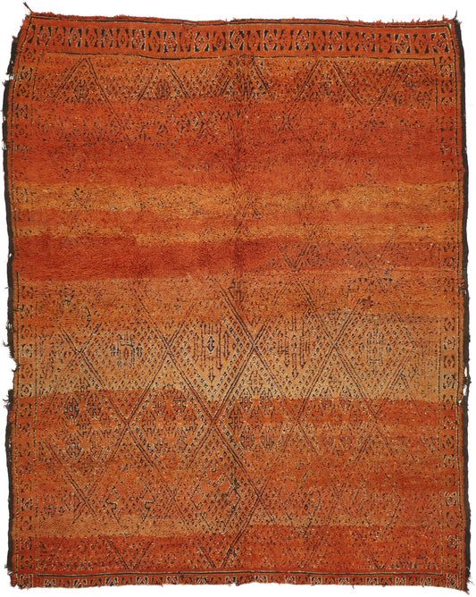 7 x 9 Vintage Zayane Moroccan Rug 20903