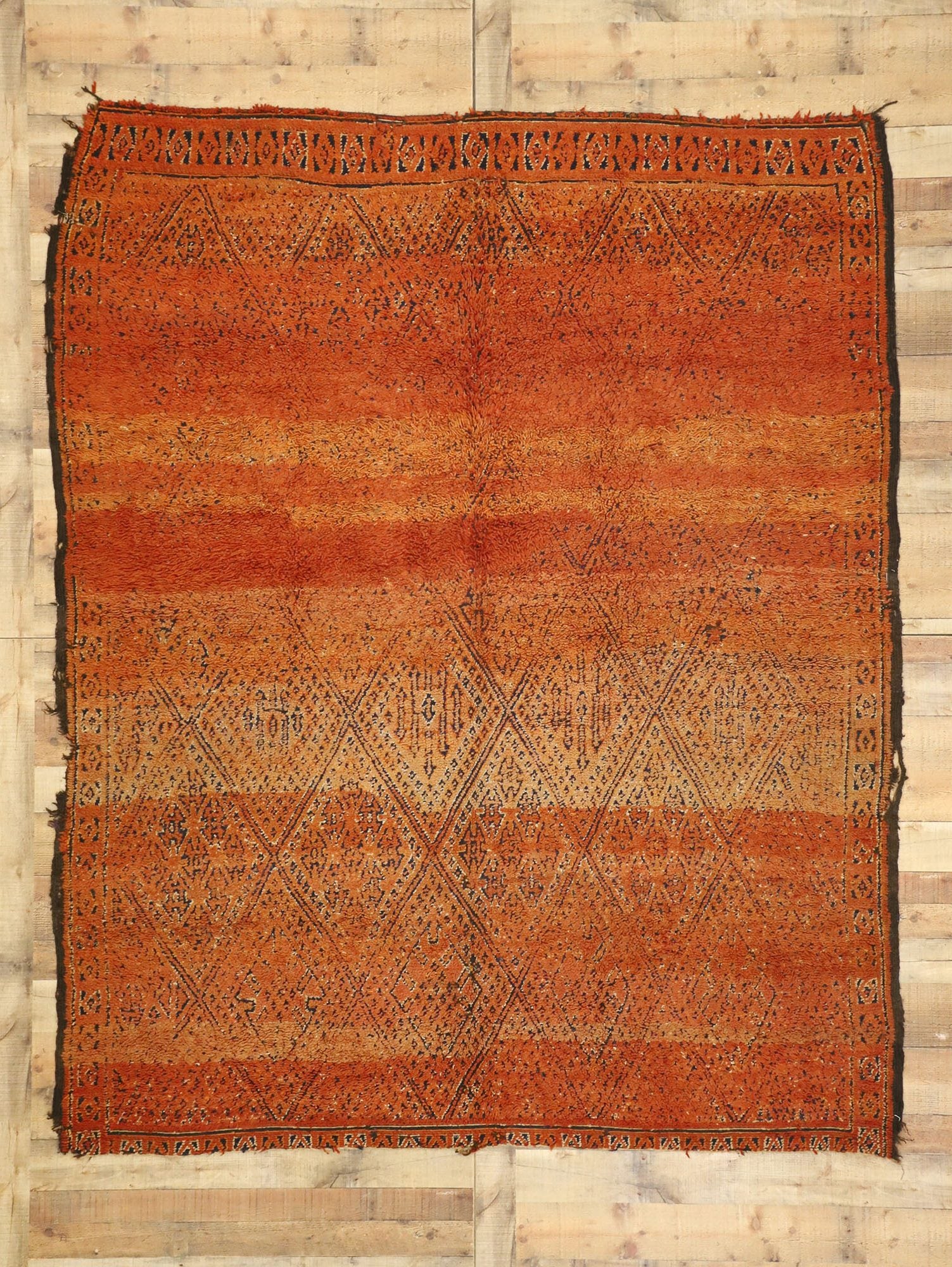 7 x 9 Vintage Zayane Moroccan Rug 20903