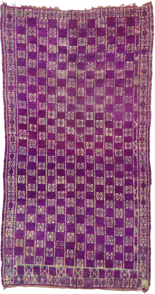 6 x 12 Vintage Purple Talsint Moroccan Rug 20905