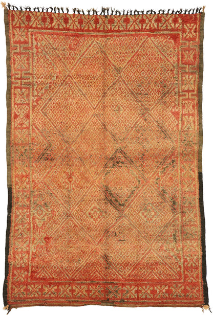 6 x 8 Vintage Zayane Moroccan Rug 20913