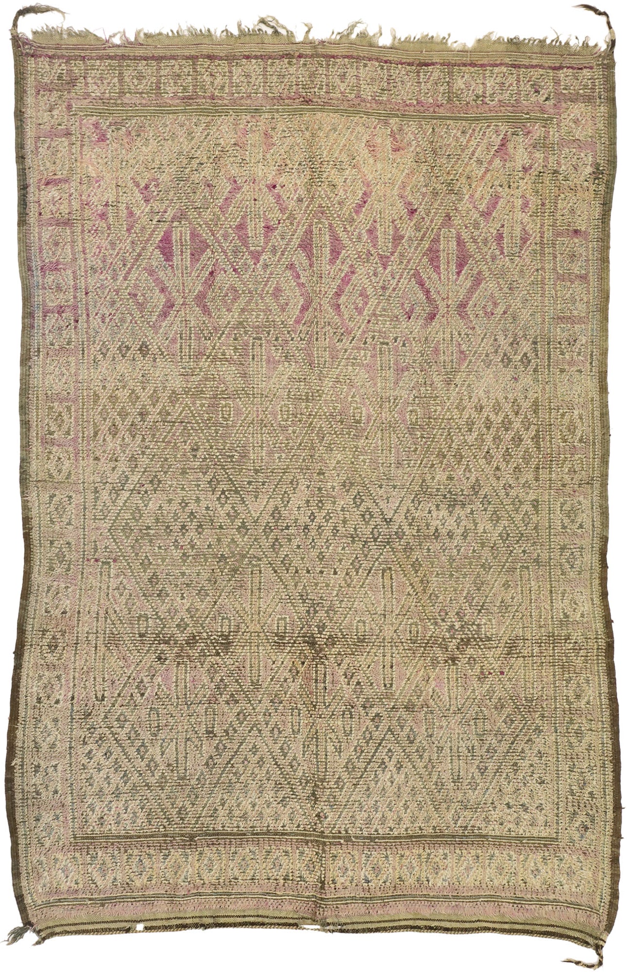 6 x 9 Vintage Zayane Moroccan Rug 20915