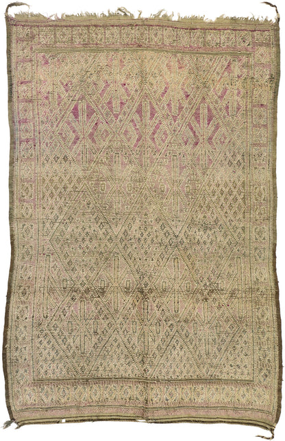 6 x 9 Vintage Zayane Moroccan Rug 20915