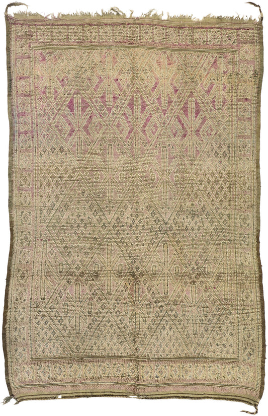 6 x 9 Vintage Zayane Moroccan Rug 20915
