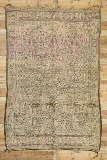 6 x 9 Vintage Zayane Moroccan Rug 20915