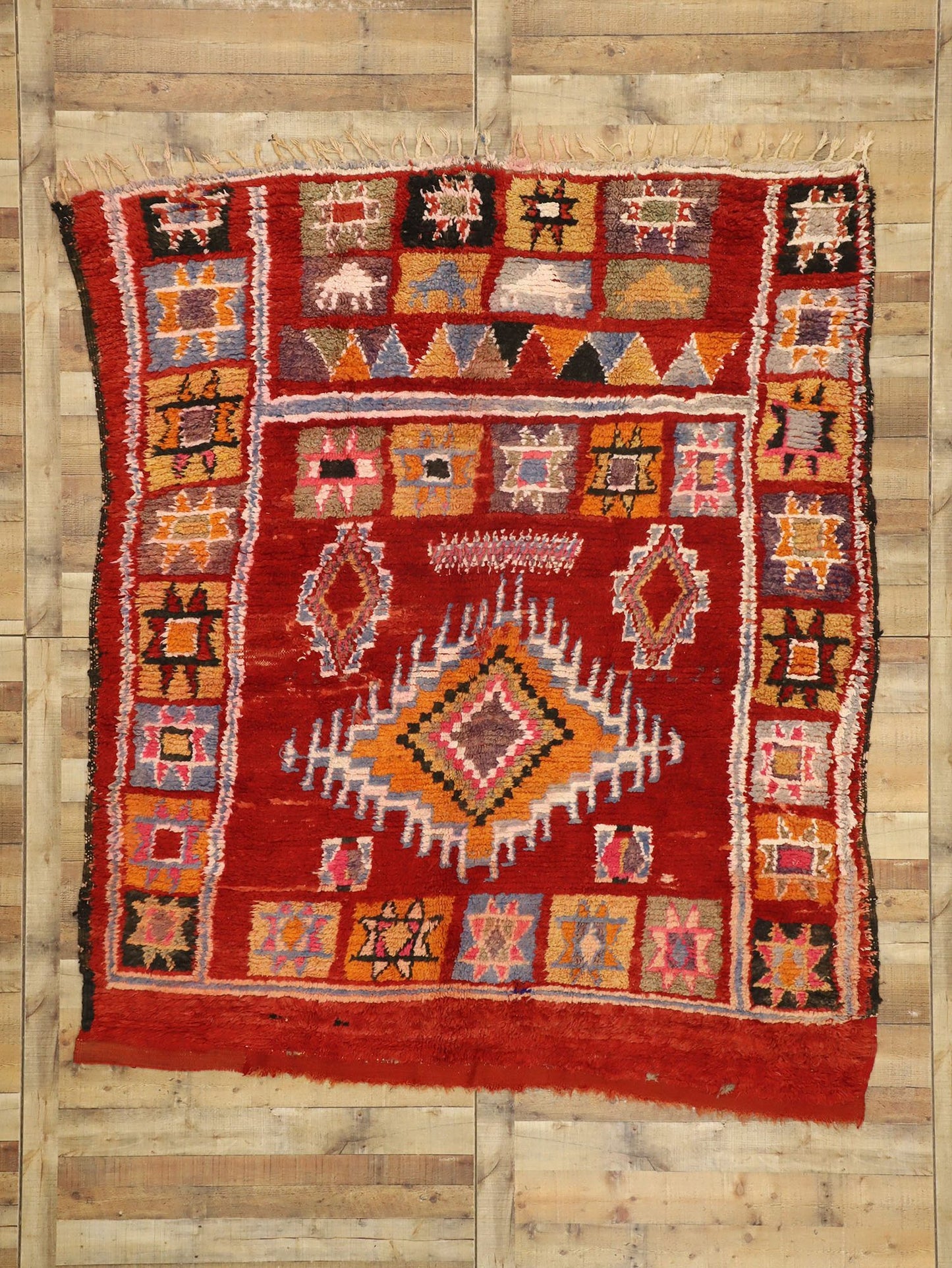 7 x 8 Vintage Moroccan Rug 20920