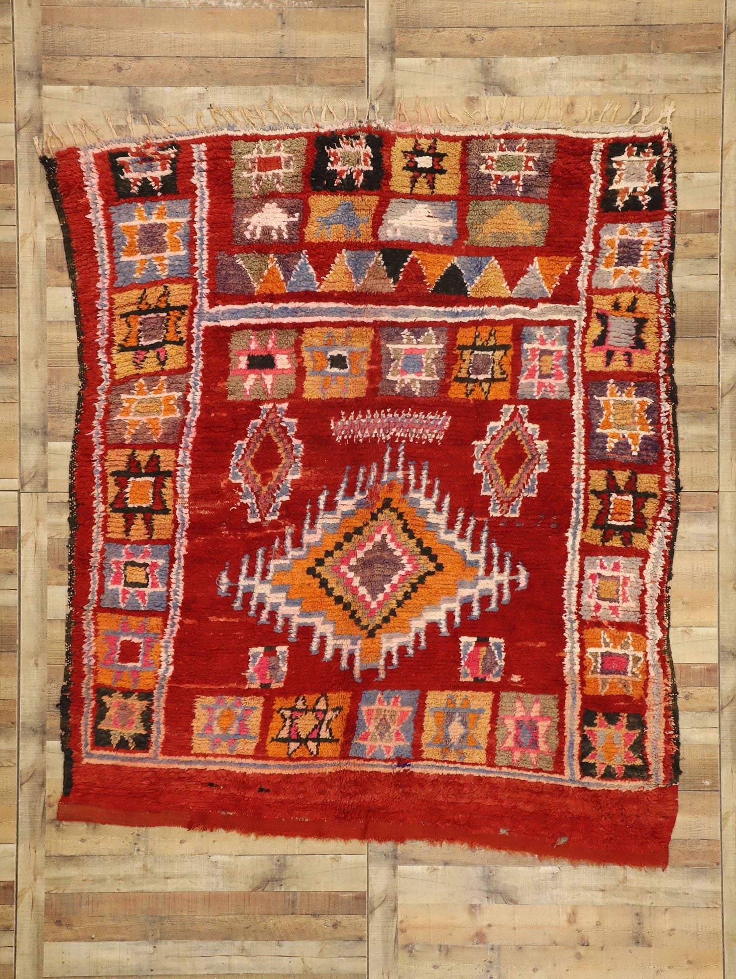 7 x 8 Vintage Moroccan Rug 20920