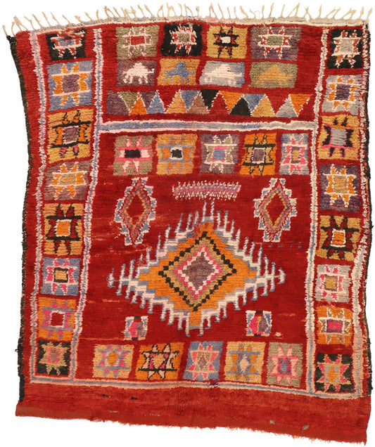 7 x 8 Vintage Moroccan Rug 20920