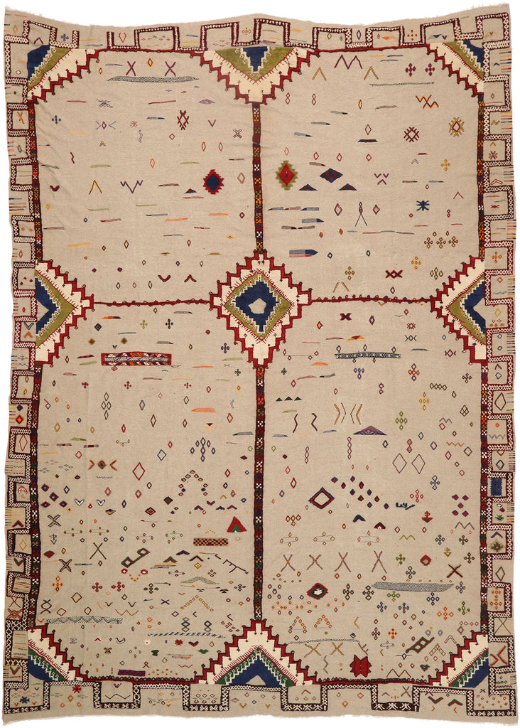 13 x 18 Vintage Moroccan Kilim Glaoui Rug 20923