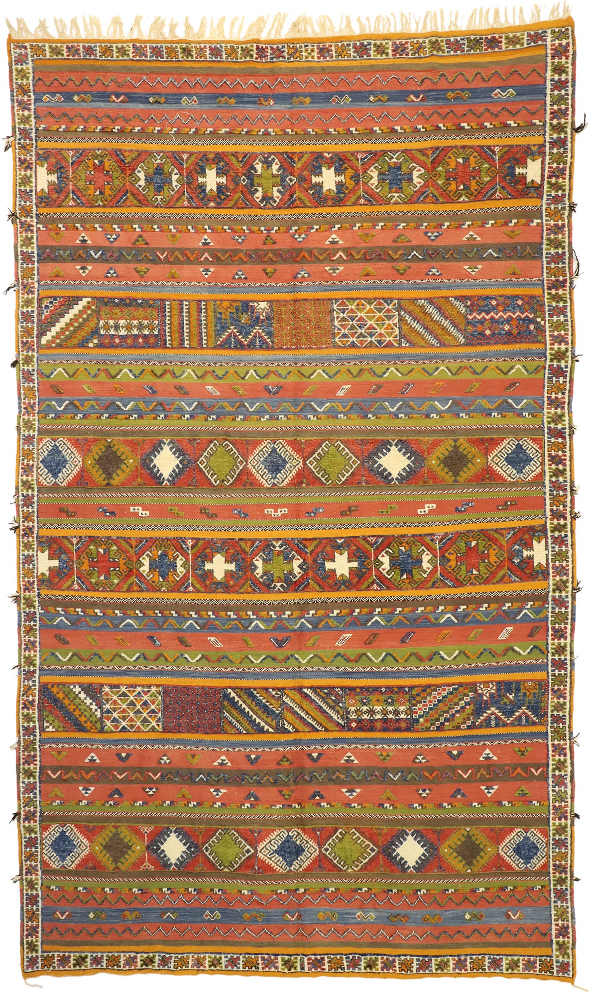 10 x 15 Vintage Moroccan Kilim Rug 20925