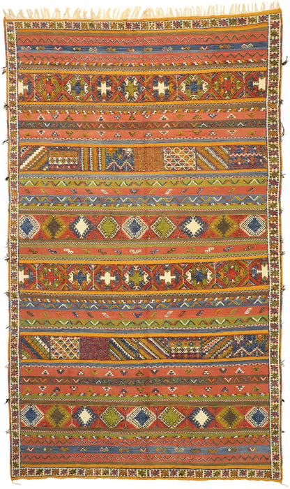 10 x 15 Vintage Moroccan Kilim Rug 20925