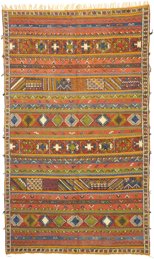 10 x 15 Vintage Moroccan Kilim Rug 20925