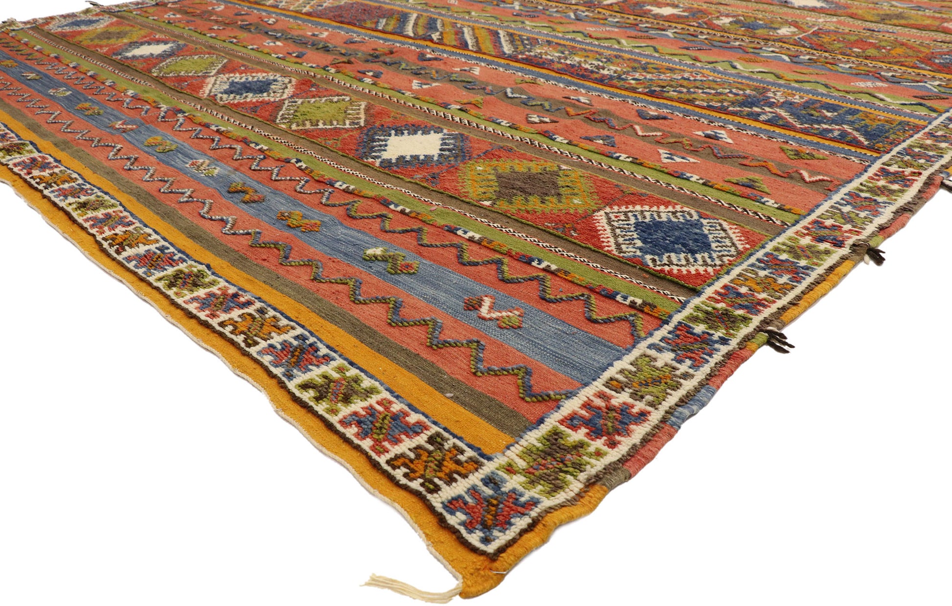 10 x 15 Vintage Moroccan Kilim Rug 20925