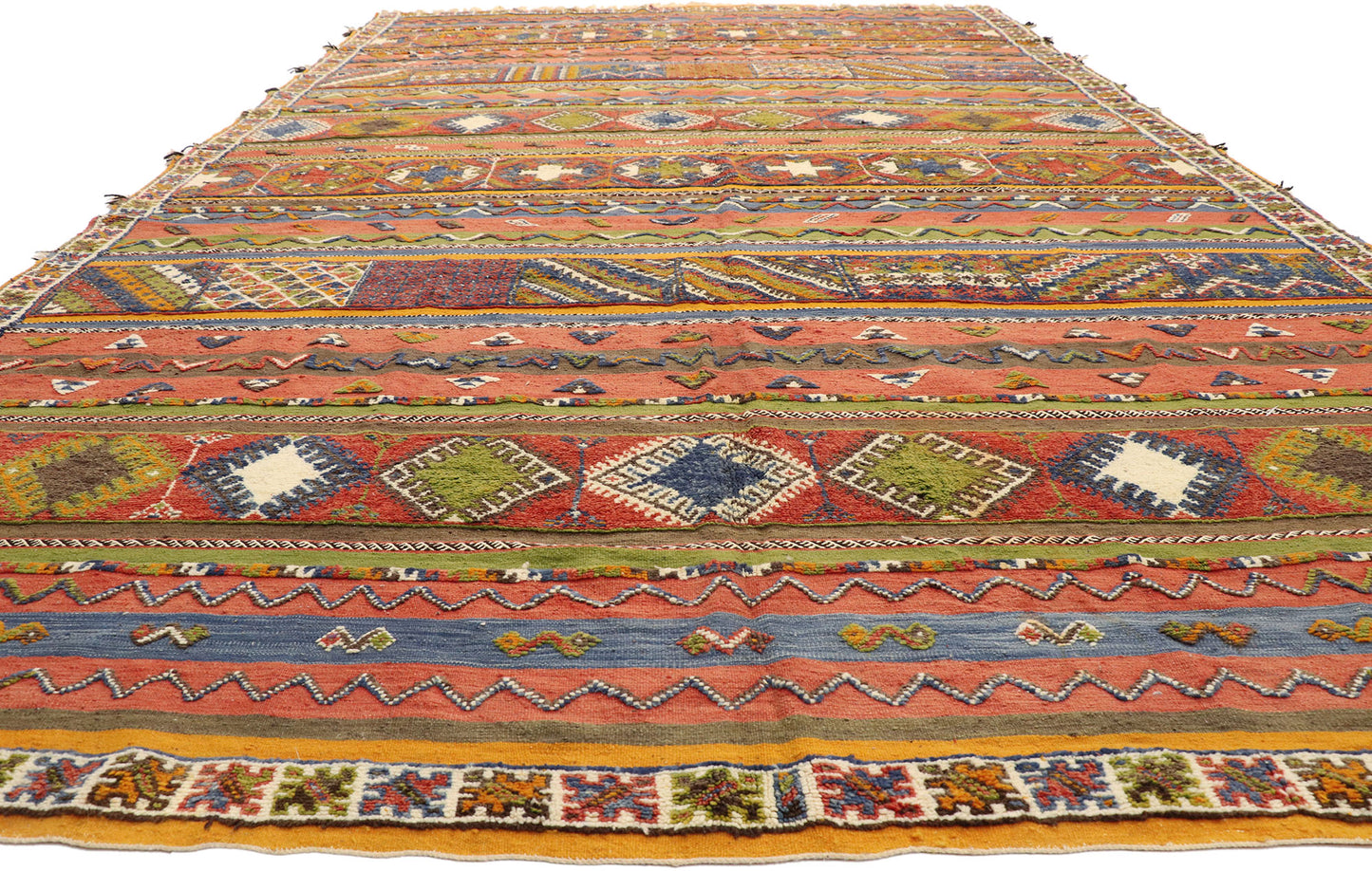 10 x 15 Vintage Moroccan Kilim Rug 20925