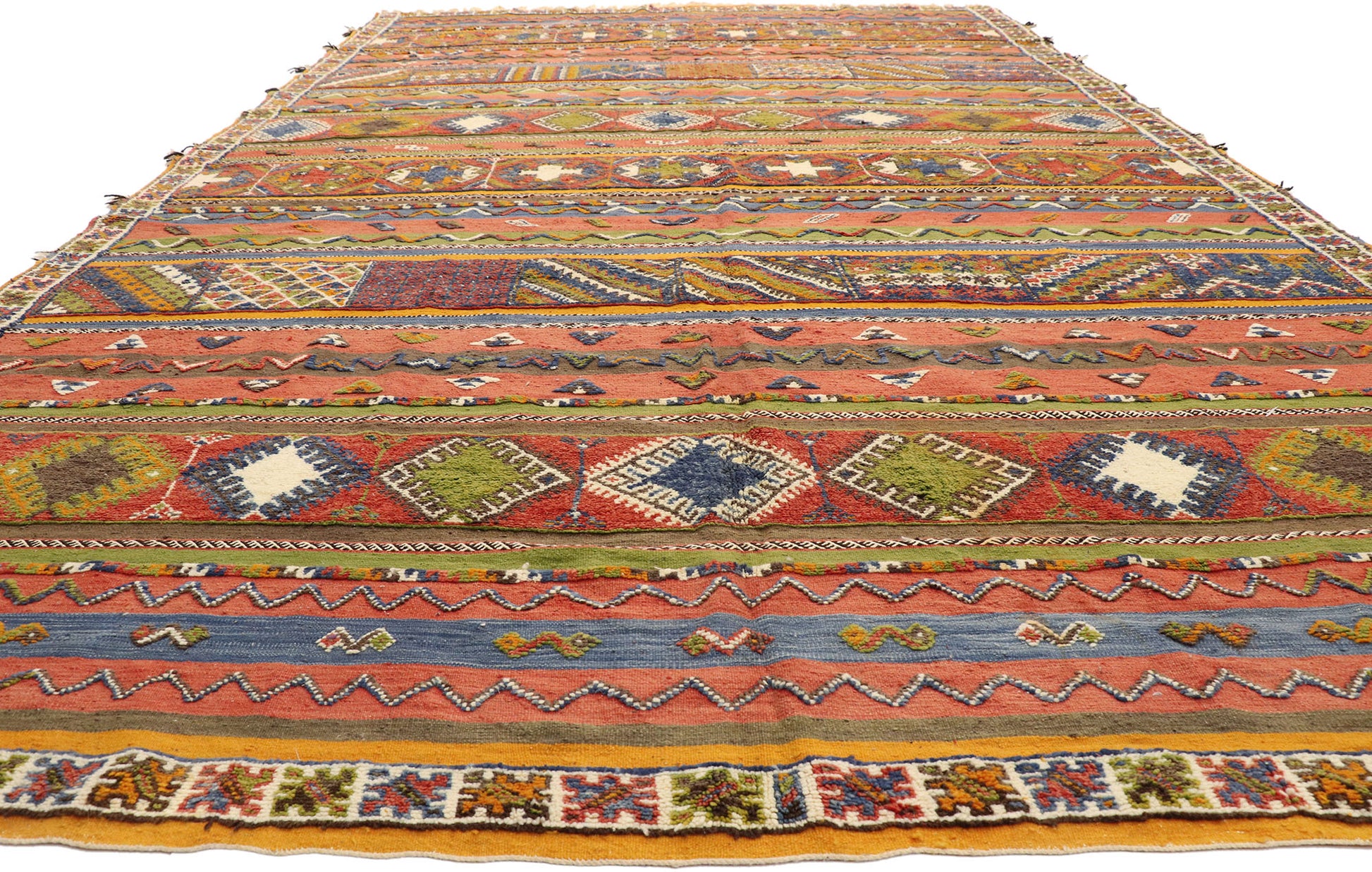 10 x 15 Vintage Moroccan Kilim Rug 20925