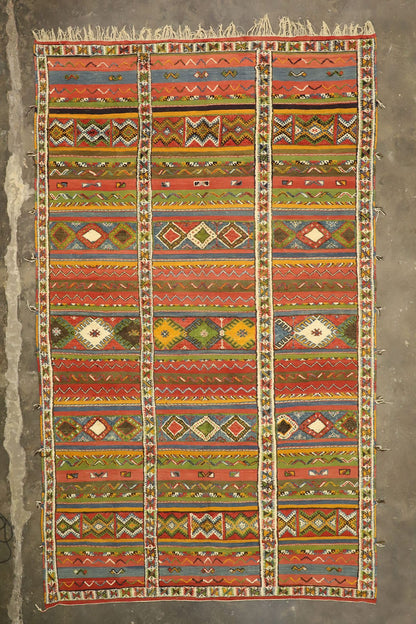 10 x 16 Vintage Moroccan Kilim Rug 20926
