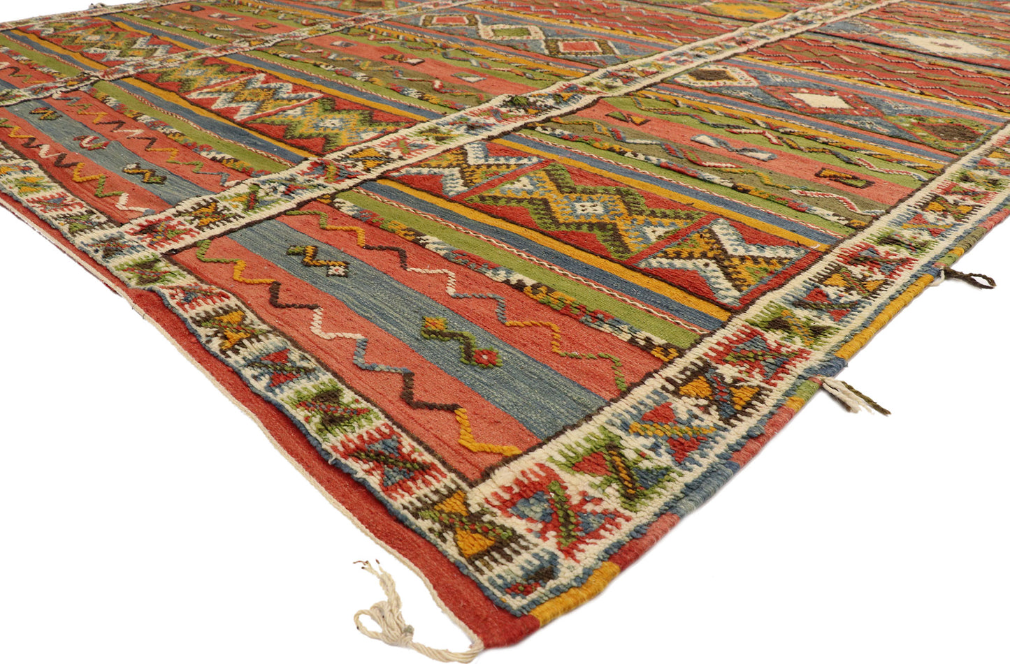 10 x 16 Vintage Moroccan Kilim Rug 20926
