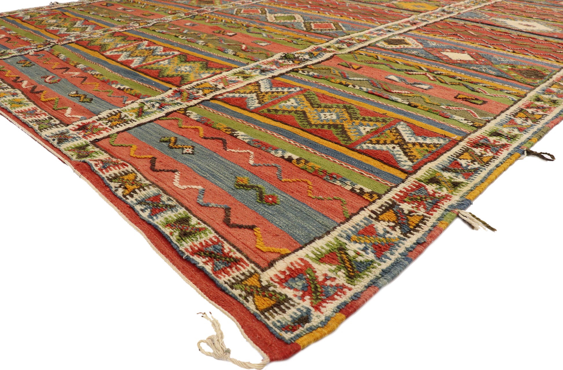 10 x 16 Vintage Moroccan Kilim Rug 20926