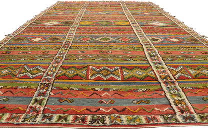 10 x 16 Vintage Moroccan Kilim Rug 20926