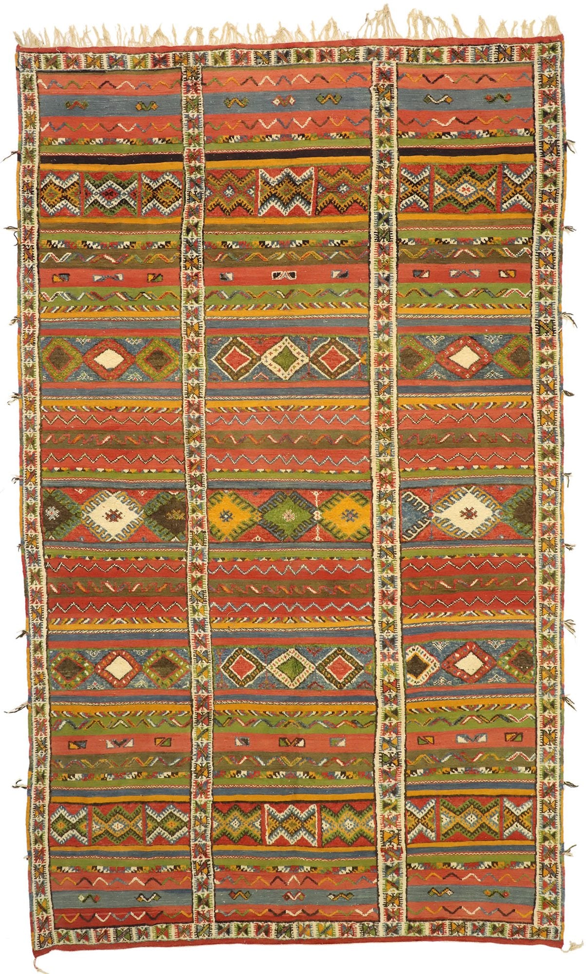10 x 16 Vintage Moroccan Kilim Rug 20926