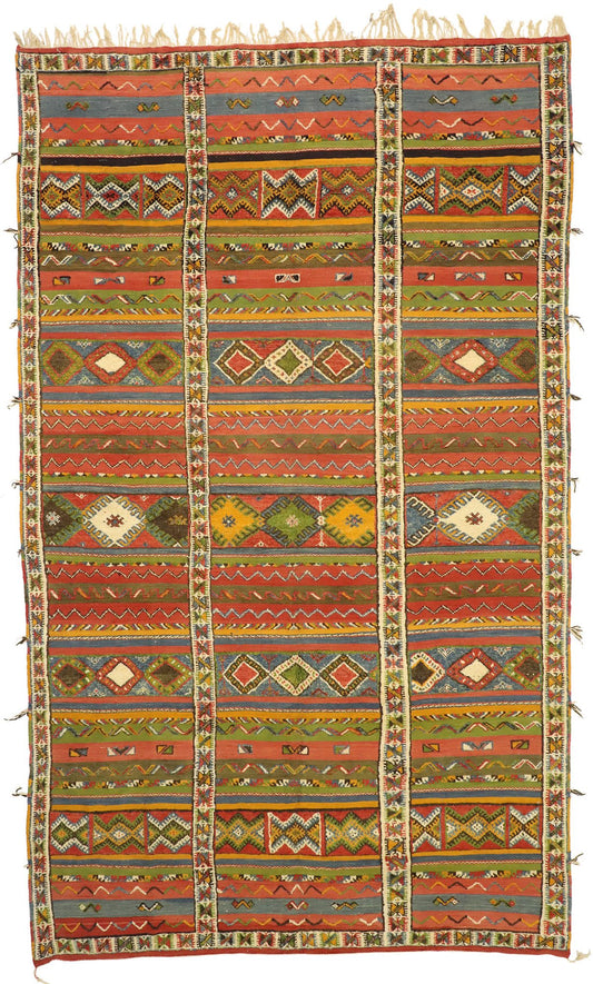 10 x 16 Vintage Moroccan Kilim Rug 20926