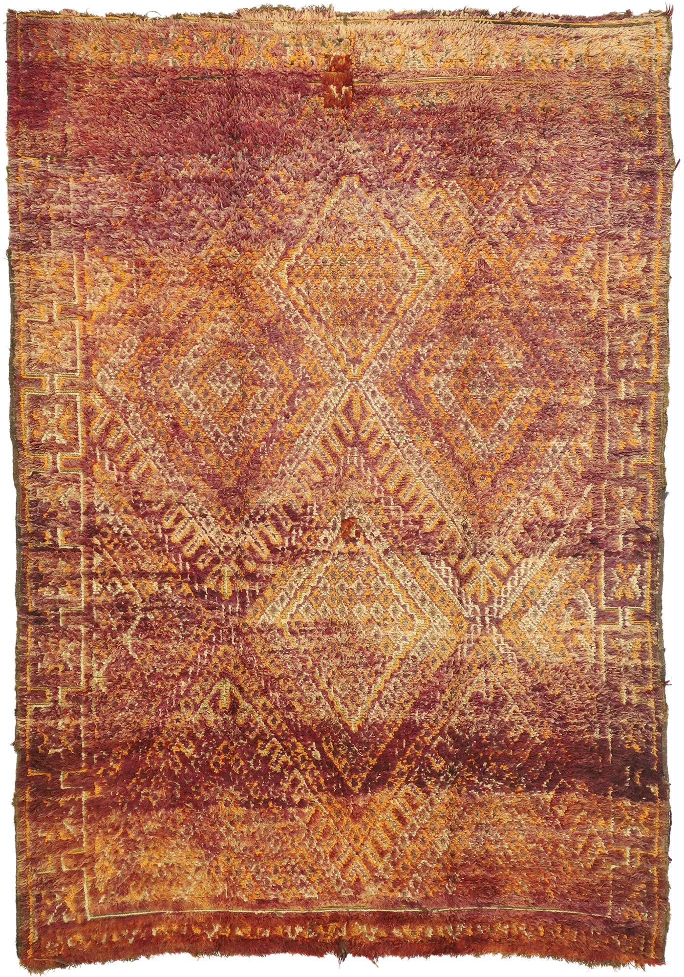 6 x 9 Vintage Beni M'Guild Moroccan Rug 20964