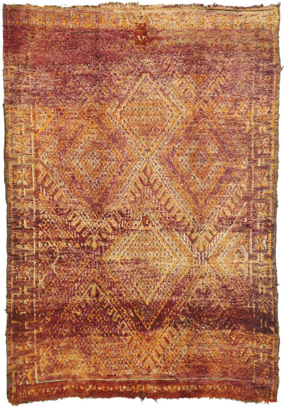 6 x 9 Vintage Beni M'Guild Moroccan Rug 20964