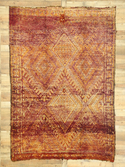 6 x 9 Vintage Beni M'Guild Moroccan Rug 20964
