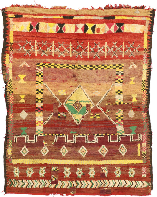 6 x 8 Vintage Moroccan Rug 20969