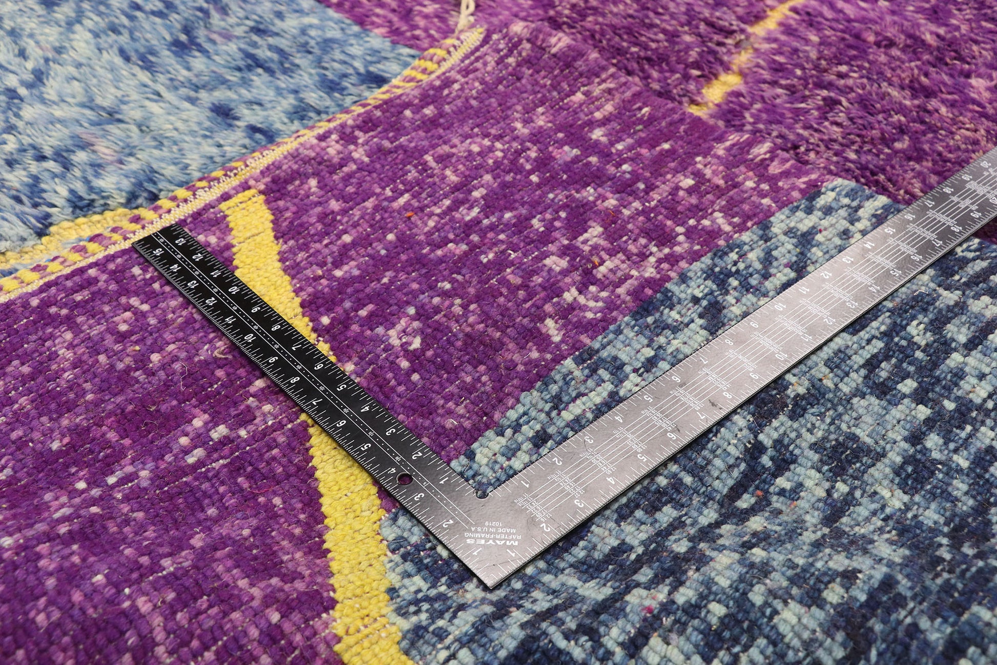 7 x 10 Modern Purple Beni Mrirt Moroccan Rug 20994