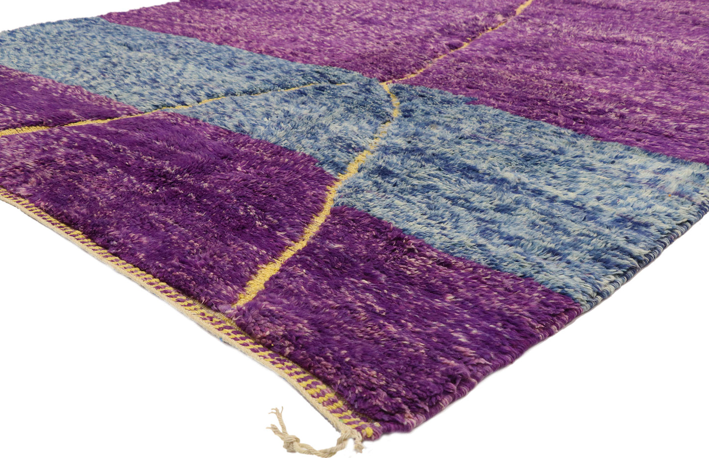 7 x 10 Modern Purple Beni Mrirt Moroccan Rug 20994
