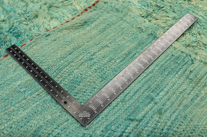 7 x 11 Vintage Green Moroccan Rug 20998